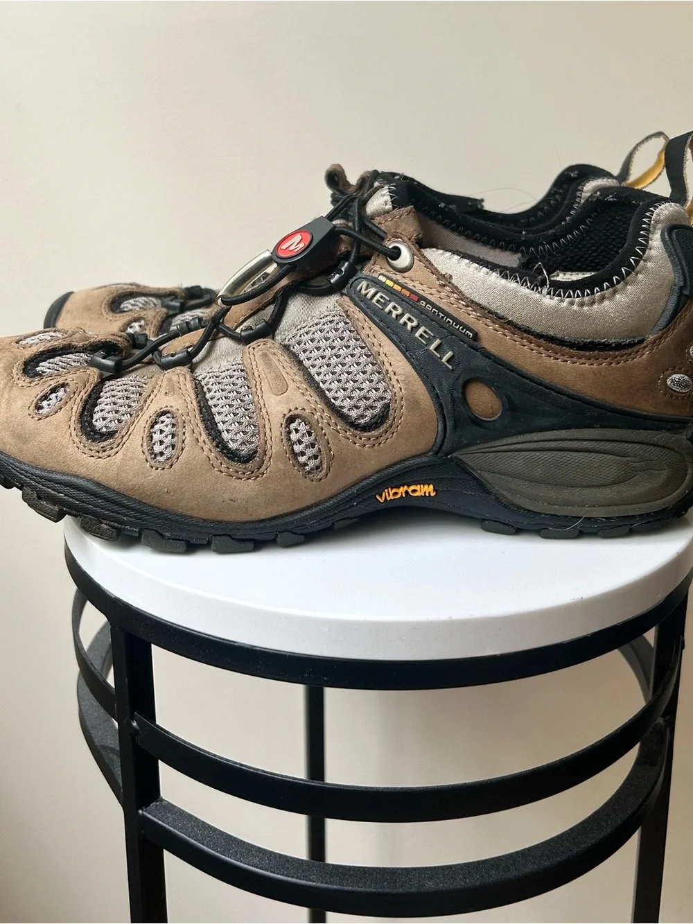 Merrell Men's Tan and Black Trail Sneakers